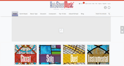 Desktop Screenshot of holysheetmusic.com